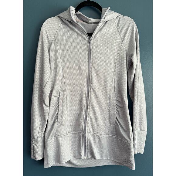 Mondetta Woman's Light Weight White Hooded Jacket Size Small - Picture 1 of 6